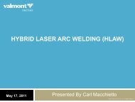 HYBRID LASER ARC WELDING (HLAW)