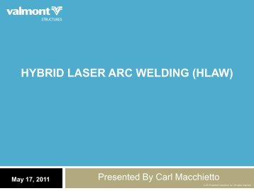 HYBRID LASER ARC WELDING (HLAW)