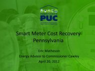 Eric Matheson, Pennsylvania Public Utilities Commission