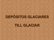 carga y depósitos glaciares