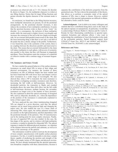 Surface Plasmons on Metal Nanoparticles - UNAM