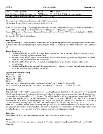 ECS 50 Syllabus - CS-CSIF