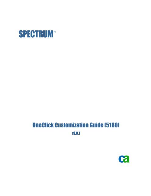 One Click Guide OneClick Customization Guide (5160)