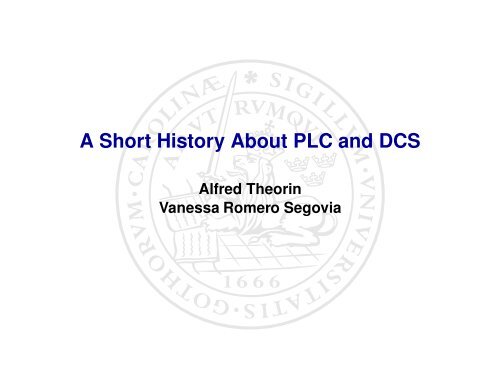 A Short History About PLC and DCS