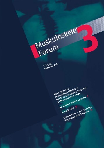 Muskuloskeletalt Forum - 3/2002 (pdf) - Fagforum for ...
