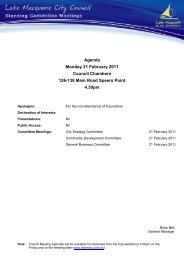 Agenda of Standing Committee Meeting - Lake Macquarie City ...