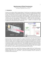 Spectroscopy of Ruby Fluorescence