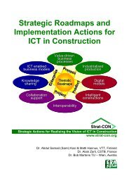 Strategic Roadmaps and Implementation Actions for ICT in ... - CIB