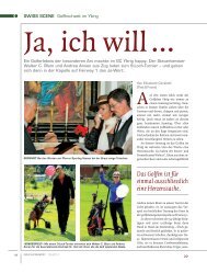 Das Golfen ist fÃ¼r einmal ausschliesslich eine ... - Golf Club Ybrig