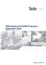 SIM Interface And ESD Protection Application Note - Telit