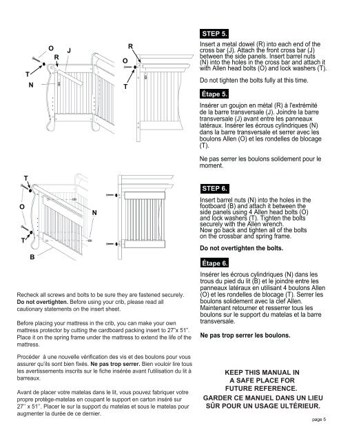 Crib (4791) - Assembly and Operation Manual - DaVinci Baby