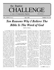 Ten Reasons Why I Believe The Bible Is The Word of God