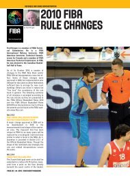 2010 Rule Change Summary - Basketball SA