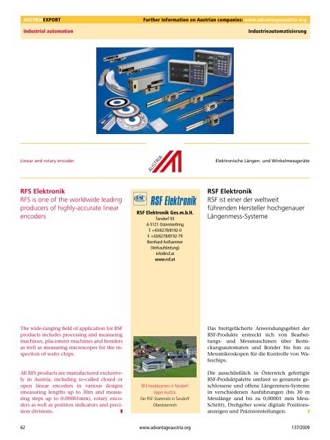 Software und Automatisierung, Austria Export Nr 137