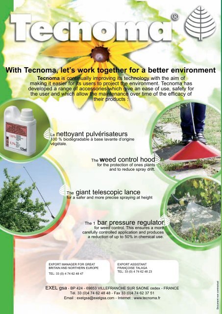 With Tecnoma, let's work together for a better environment