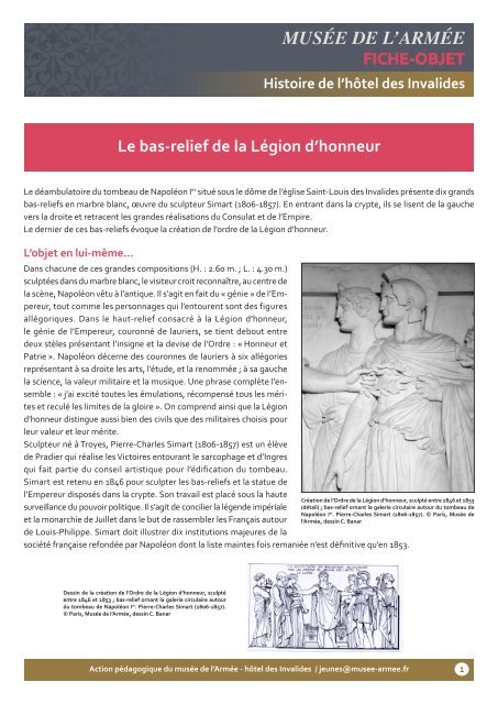 Le bas-relief de la Légion d'honneur (Dôme des ... - Musée de l'Armée