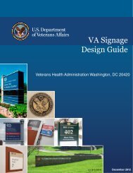 VA Signage Design Guide - Office of Construction & Facilities ...