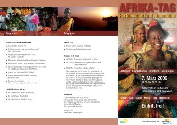 Flyer Afrika-Tag - Taufkirchen-Guide