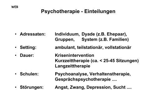 Psychotherapie(-verfahren) - LVR-Klinikum Düsseldorf