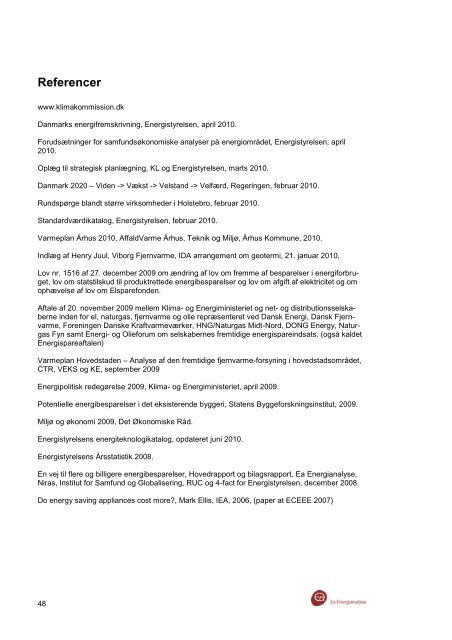 En strategisk energiplan for Holstebro Kommune - Ea Energianalyse