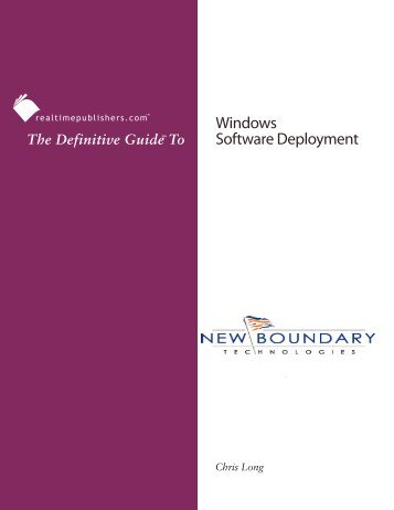 The Definitive Guide to Windows Software ... - Eddie Jackson