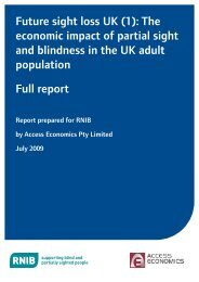 Full report (PDF, 1545 KB) - RNIB