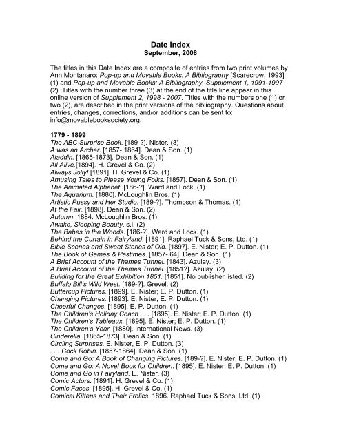 date 2006 - The Movable Book Society