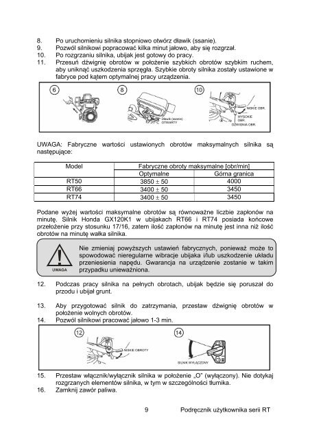 Instrukcja obsÃ…Â‚ugi ubijaka BELLE - pdf [839.08 kB] - Wobis