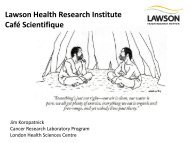 Food and cancer - Lawson Health Research Institute