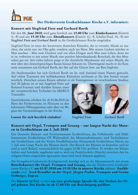 Gemeindebrief Juli 2010 - Kirche-grossschoenau.de