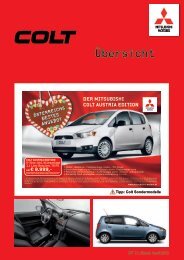 der mitsubishi colt austria edition