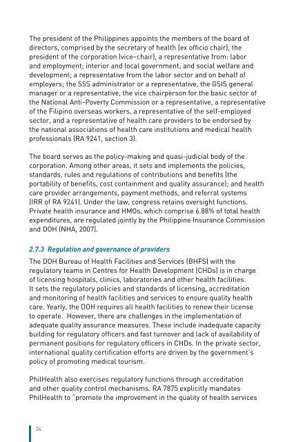 The Philippines Health System Review - WHO Western Pacific ...