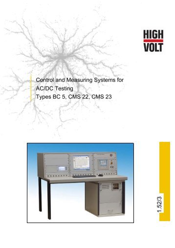 Control and Measuring Systems for AC/DC Testing Types ... - Highvolt