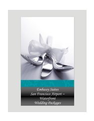 Wedding Packages - Embassy Suites