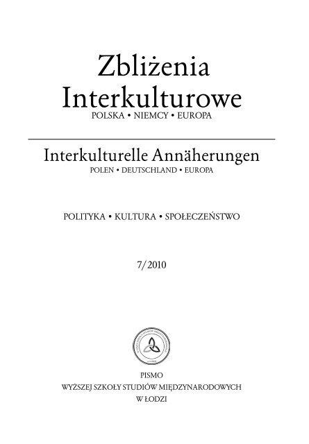 Artykuły - Zbliżenia Interkulturowe