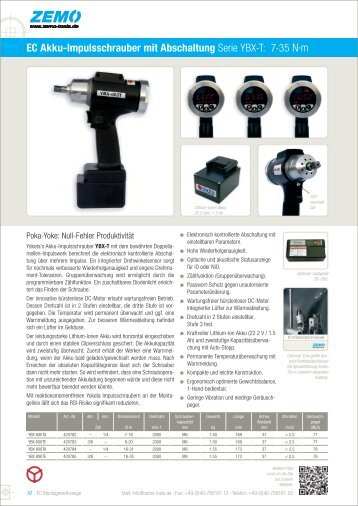 EC Akku-Impulsschrauber mit Abschaltung - ZEMO Vertriebs GmbH