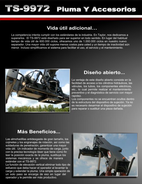 TS-9972 Brochure - Spanish - Local Concept - Taylor Machine Works
