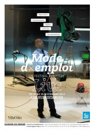 Dossier de presse Mode d'emploi - Les Subsistances