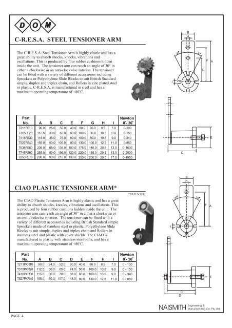 arco tensioner - Industrial and Bearing Supplies