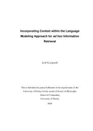 Incorporating Context within the Language Modeling Approach for ...