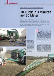 Profi - 30 Kubik in 3 Minuten auf 30 Meter - Wittrock-Landtechnik