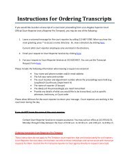 Instructions for Ordering Transcripts - Superior Court of California ...