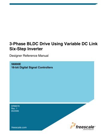 3-Phase BLDC Drive Using Variable DC Link Six-Step Inverter