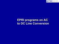 EPRI programs on AC to DC Line Conversion