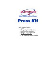 E-Commerce Commission Press Kit