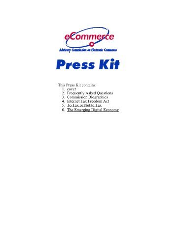 E-Commerce Commission Press Kit