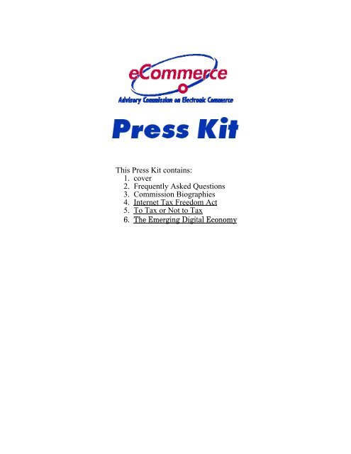 E-Commerce Commission Press Kit