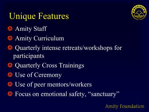 The Amity In-Prison and Post-Prison Therapeutic Community (TC ...