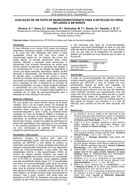 Anais da VI Jornada de IniciaÃ§Ã£o CientÃ­fica (JINC) - Embrapa ...