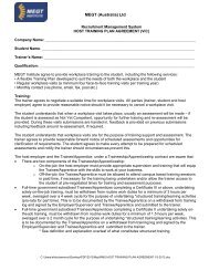 RMS-HOST Training Plan Agreement - Megt